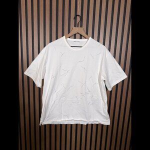 LAD Musician T Shirt 44 x XL Mens White Short Sleeve Casual Crewneck *READ